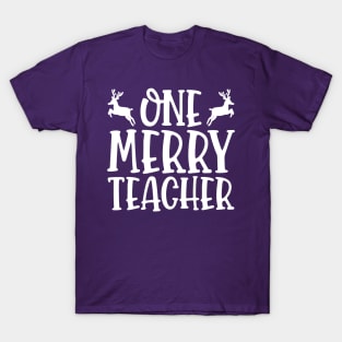 One Merry Teacher T-Shirt